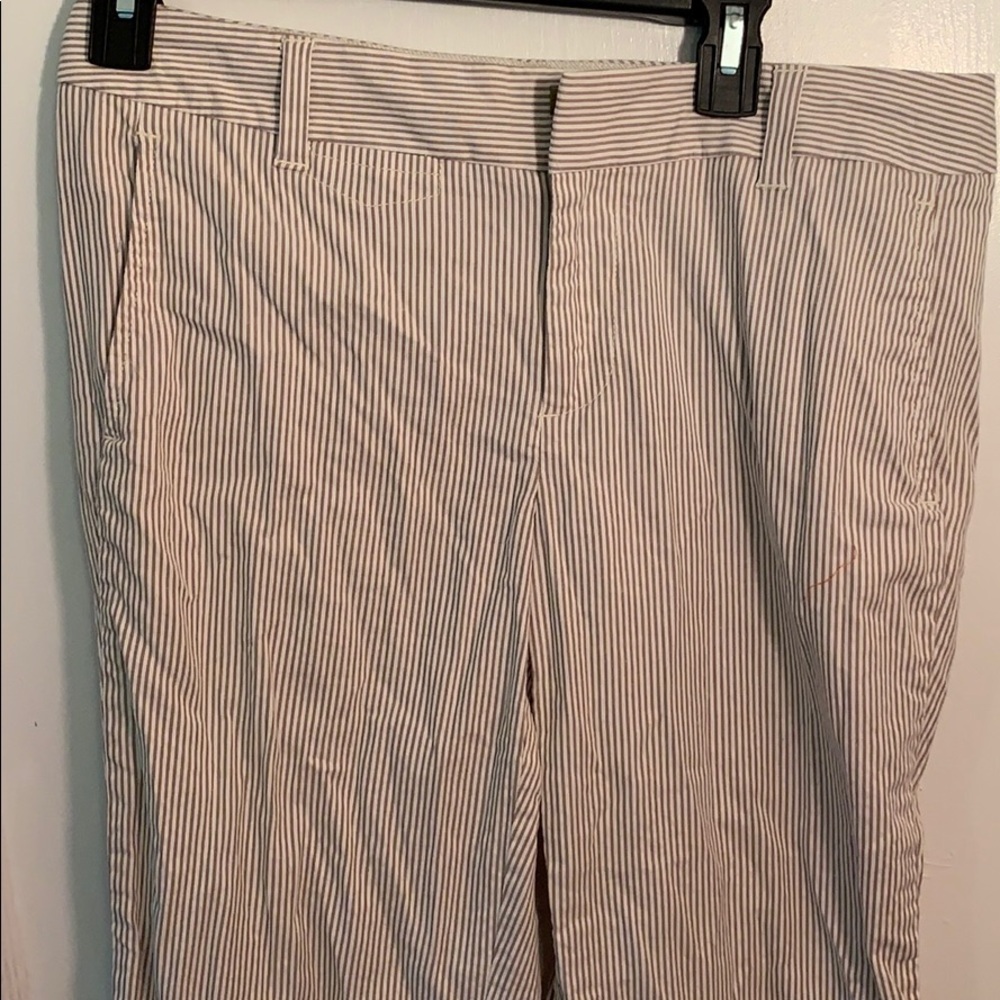 Gap Cropped Ankle Striped Dress Pants